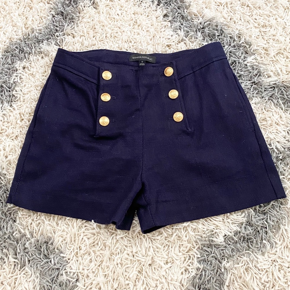 Banana Republic Tweed Button Shorts
